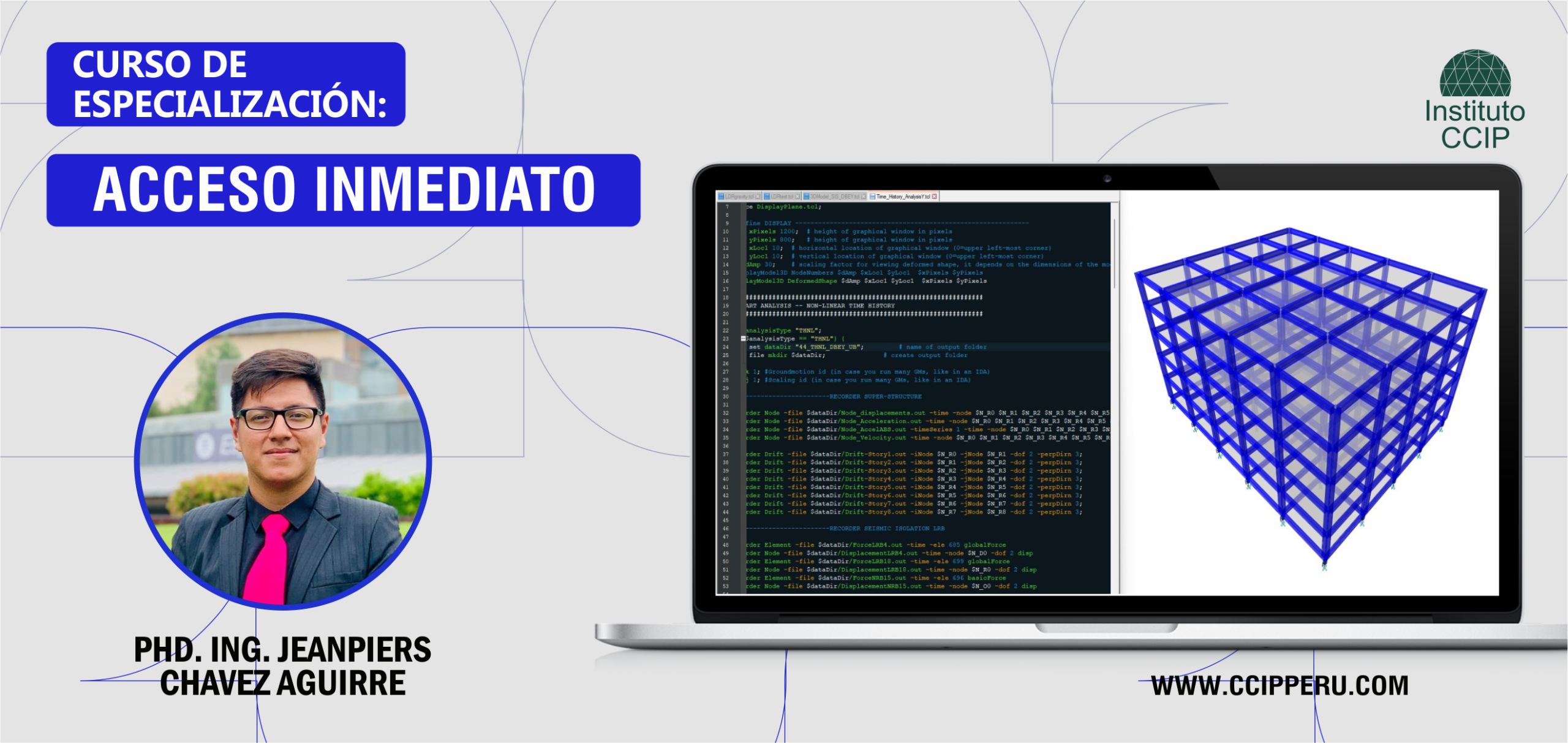 Curso de Esp. Análisis y Diseño de Edificios con Aislamiento Sísmico Mediante Métodos Manuales y Computacionales