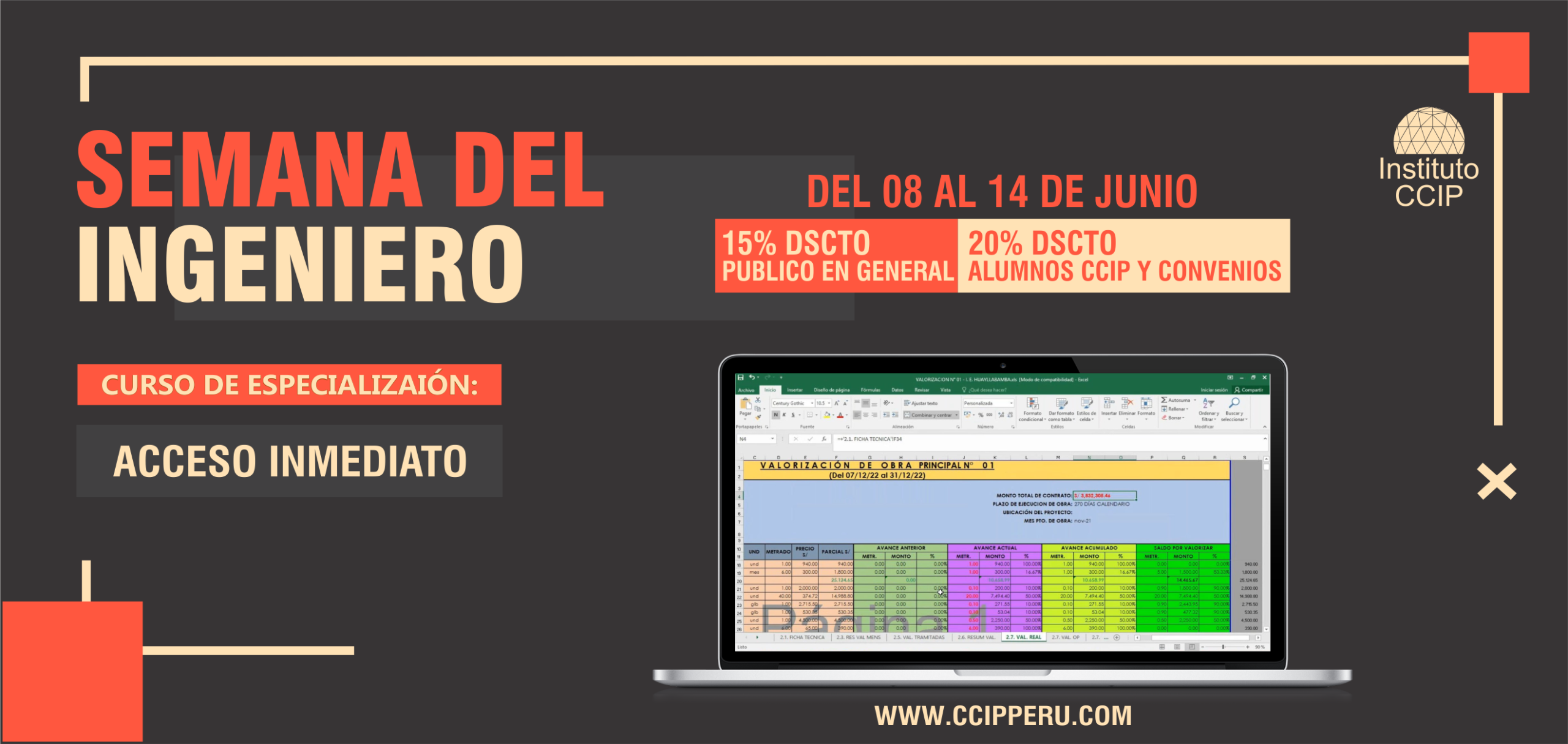 Curso: Valorizaciones y Liquidaciones de Obras Publicas