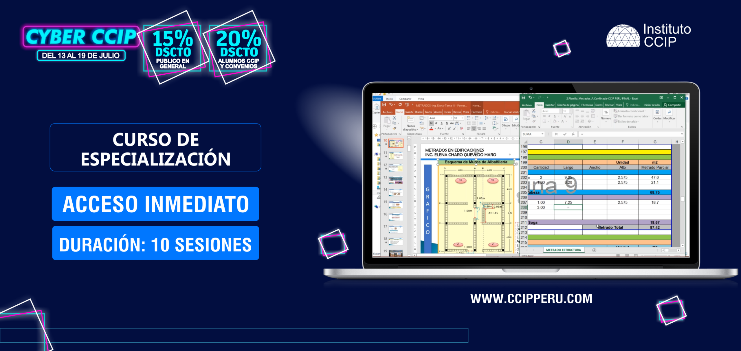 Metrados en edificaciones con AutoCAD y Excel