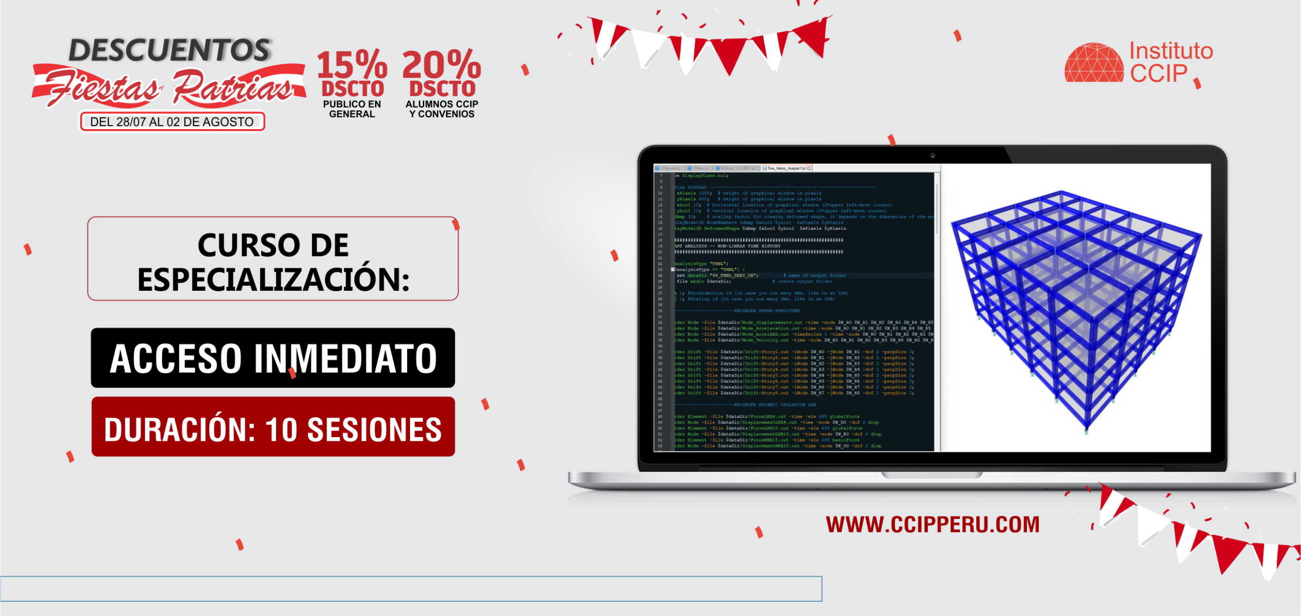 Curso de Esp. Análisis y Diseño de Edificios con Aislamiento Sísmico Mediante Métodos Manuales y Computacionales
